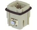 Heavy Duty Connector Insert, Plug, 3A, Screw Terminal, Positions - 4